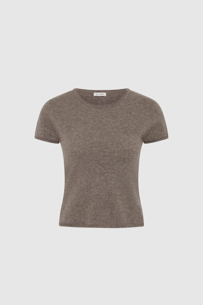 St Agni | Fine Merino Wool Baby Tee - Vapor