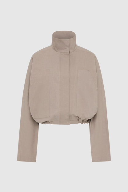 St Agni | Technical Cotton Carpenter Jacket - Grey Stone