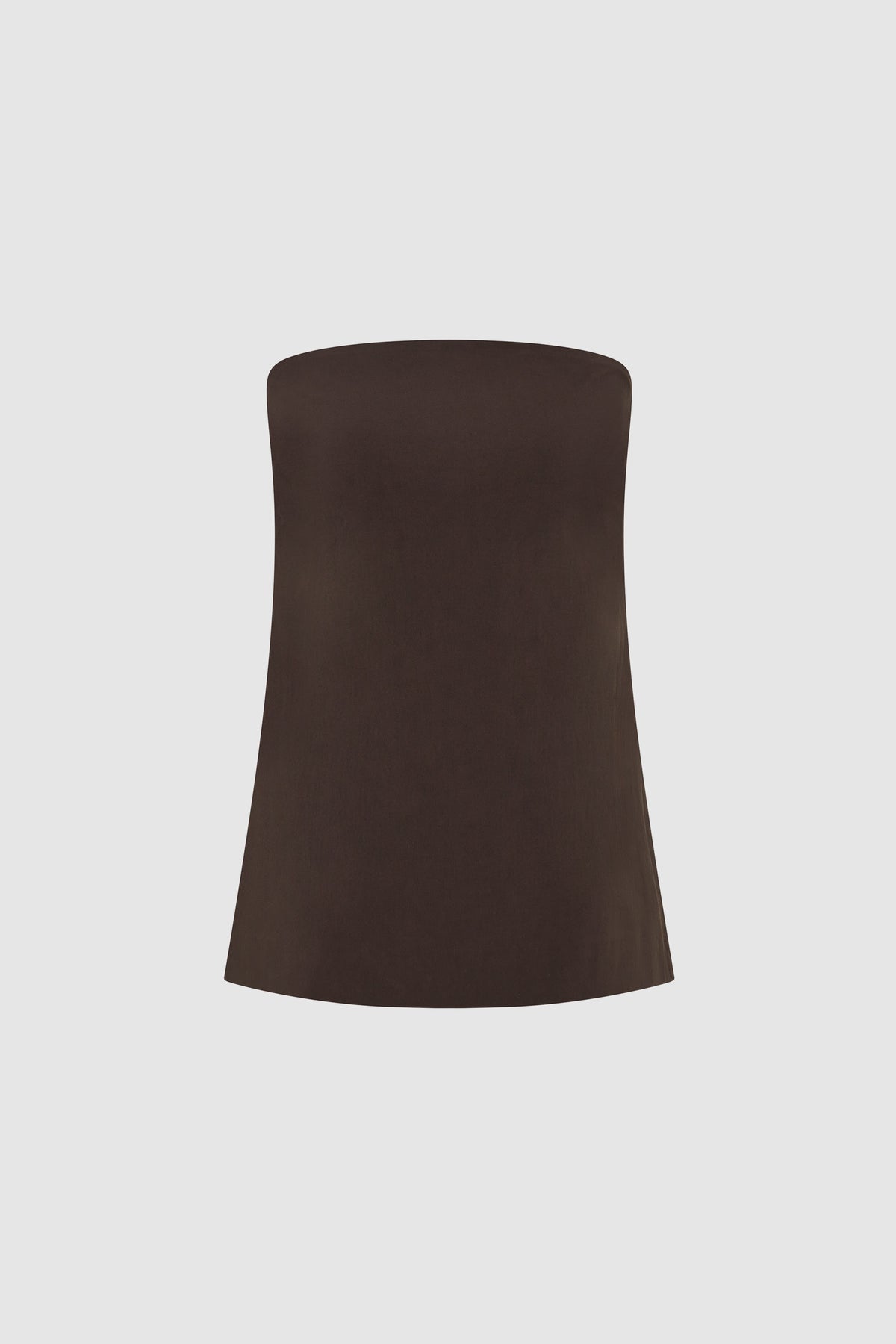 St Agni | Strapless Rouleau Tie Top - Bark