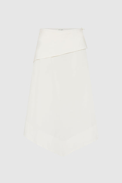 St Agni | Detachable Belt Asymm Skirt - Off White