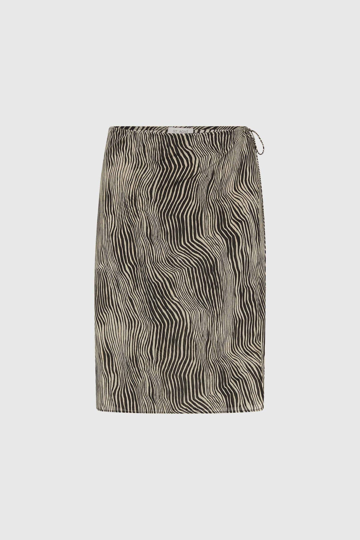 St Agni | Savannah Silk Wrap Skirt - Sand