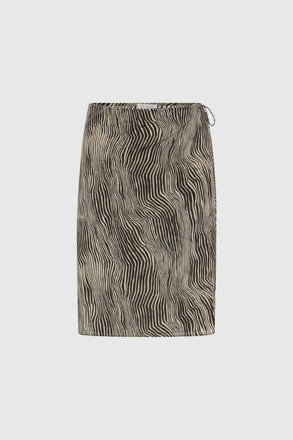 St Agni | Savannah Silk Wrap Skirt - Sand