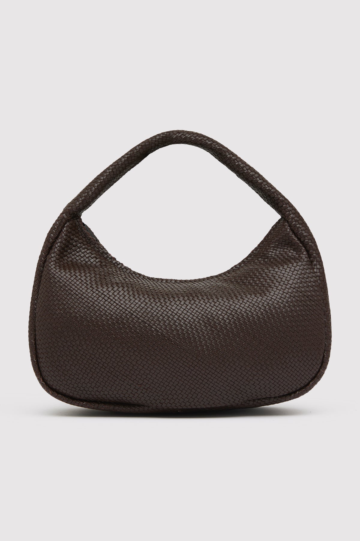 St Agni | Woven Large Bon Bon Bag - Coffee