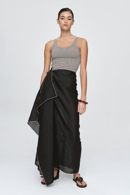 Marle | Hattie Sarong - Black
