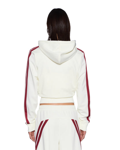 Ksubi | Carter Slim Hoodie - Off White Burgundy