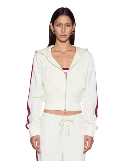 Ksubi | Carter Slim Hoodie - Off White Burgundy