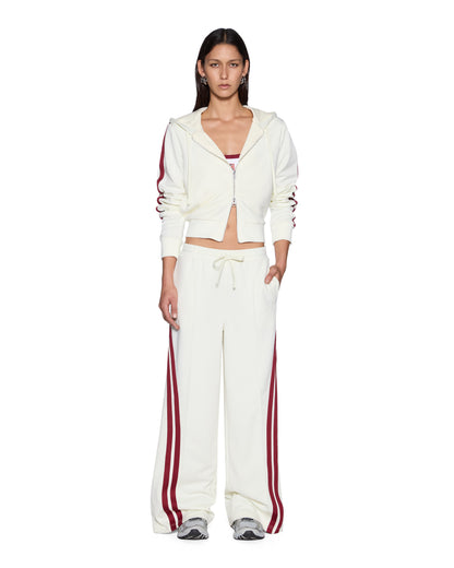 Ksubi | Carter Slim Hoodie - Off White Burgundy