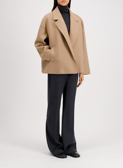 Harris Wharf London | Oversized Boxy Jacket - Tan