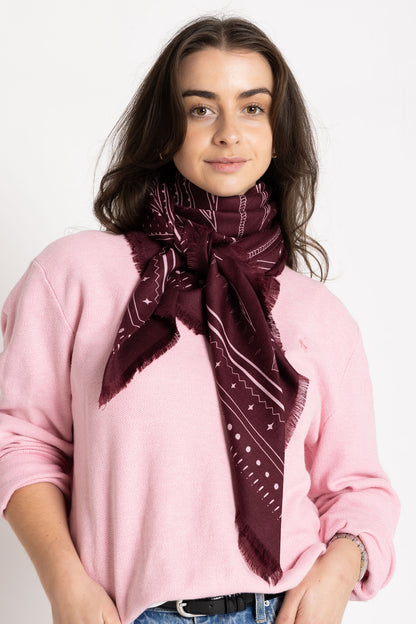Dark Hampton | The Hadfield Wool Silk Scarf
