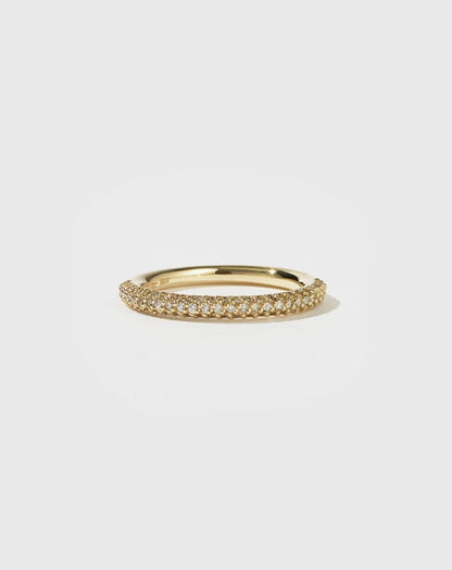 Meadowlark | Halo Band Triple Pave - White Diamond
