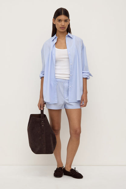 Assembly Label | Havana Stripe Long Sleeve Shirt - Blue/White