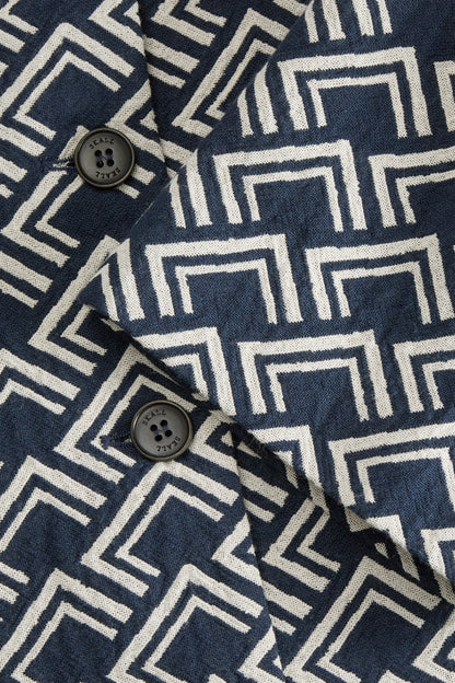 Skall Studio | Hill Blouse - Navy/Beige