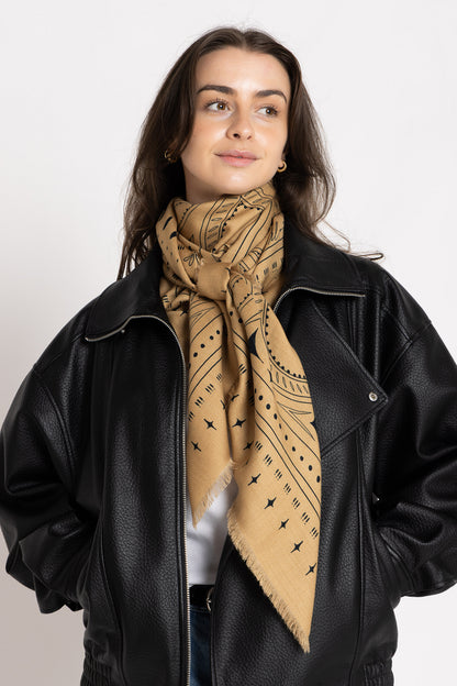 Dark Hampton | The Holden Wool Silk Scarf