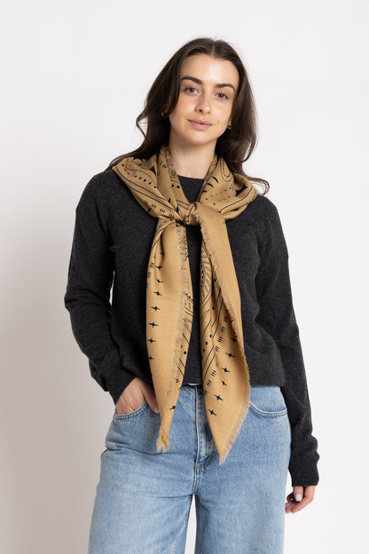 Dark Hampton | The Holden Wool Silk Scarf