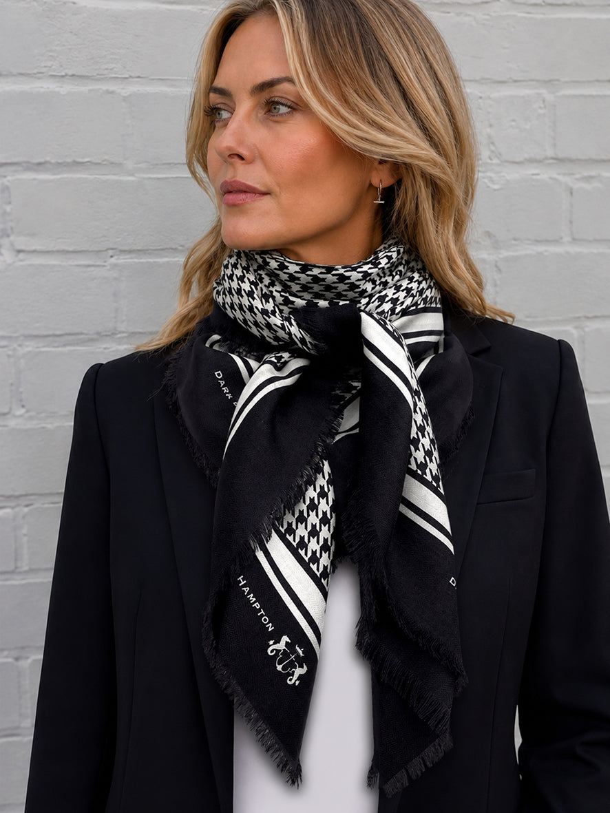 Dark Hampton | The Hunter Wool Silk Scarf