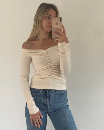 Dominique Healy | Luella Long Sleeve - Vanilla