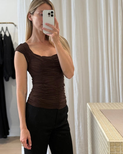 Dominique Healy | Jolene Tee - Espresso