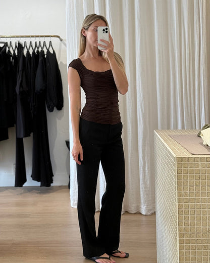 Dominique Healy | Jolene Tee - Espresso