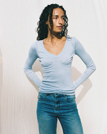 Dominique Healy | Uma Longsleeve - Baby Blue