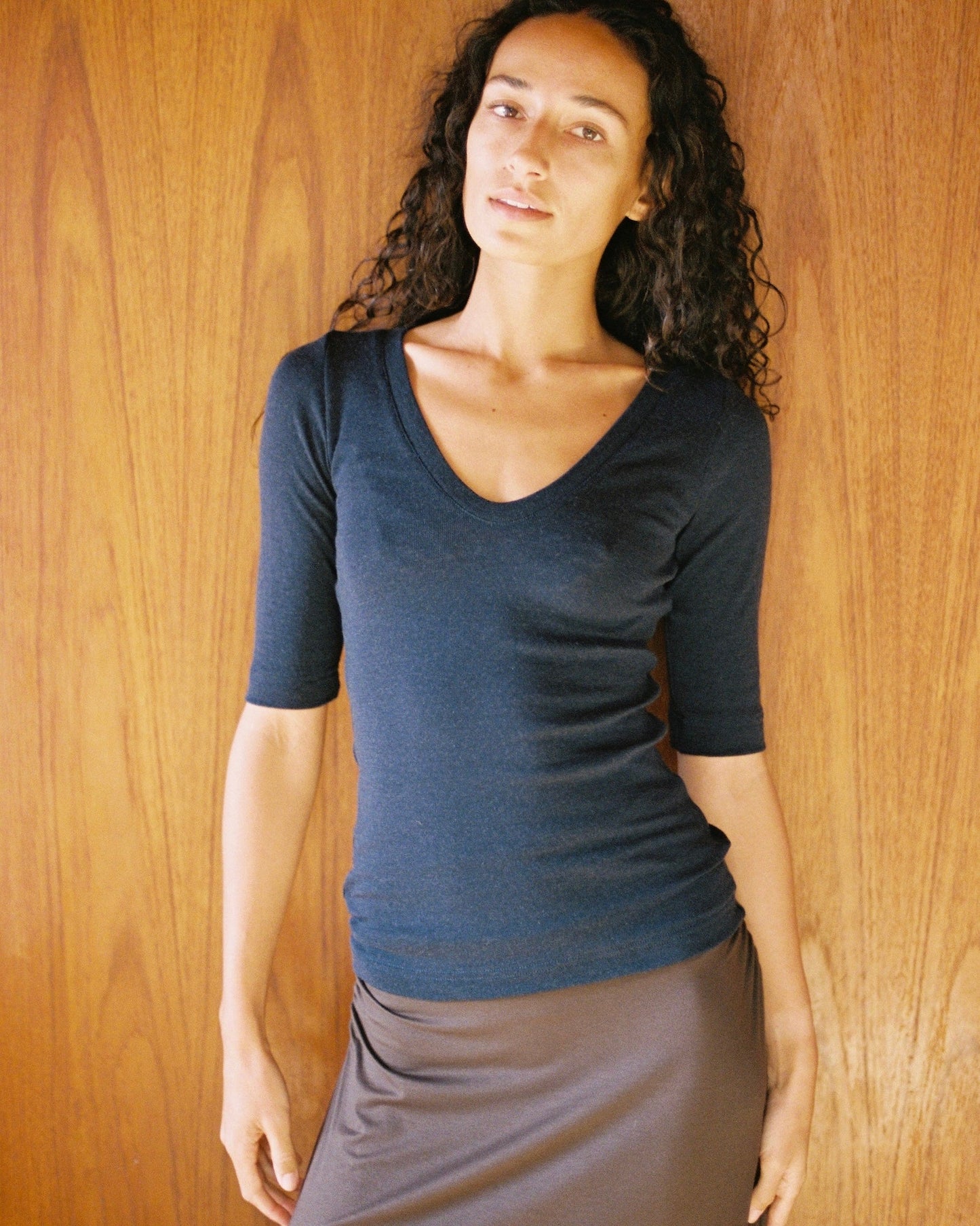Dominique Healy | Uma Tee - Navy