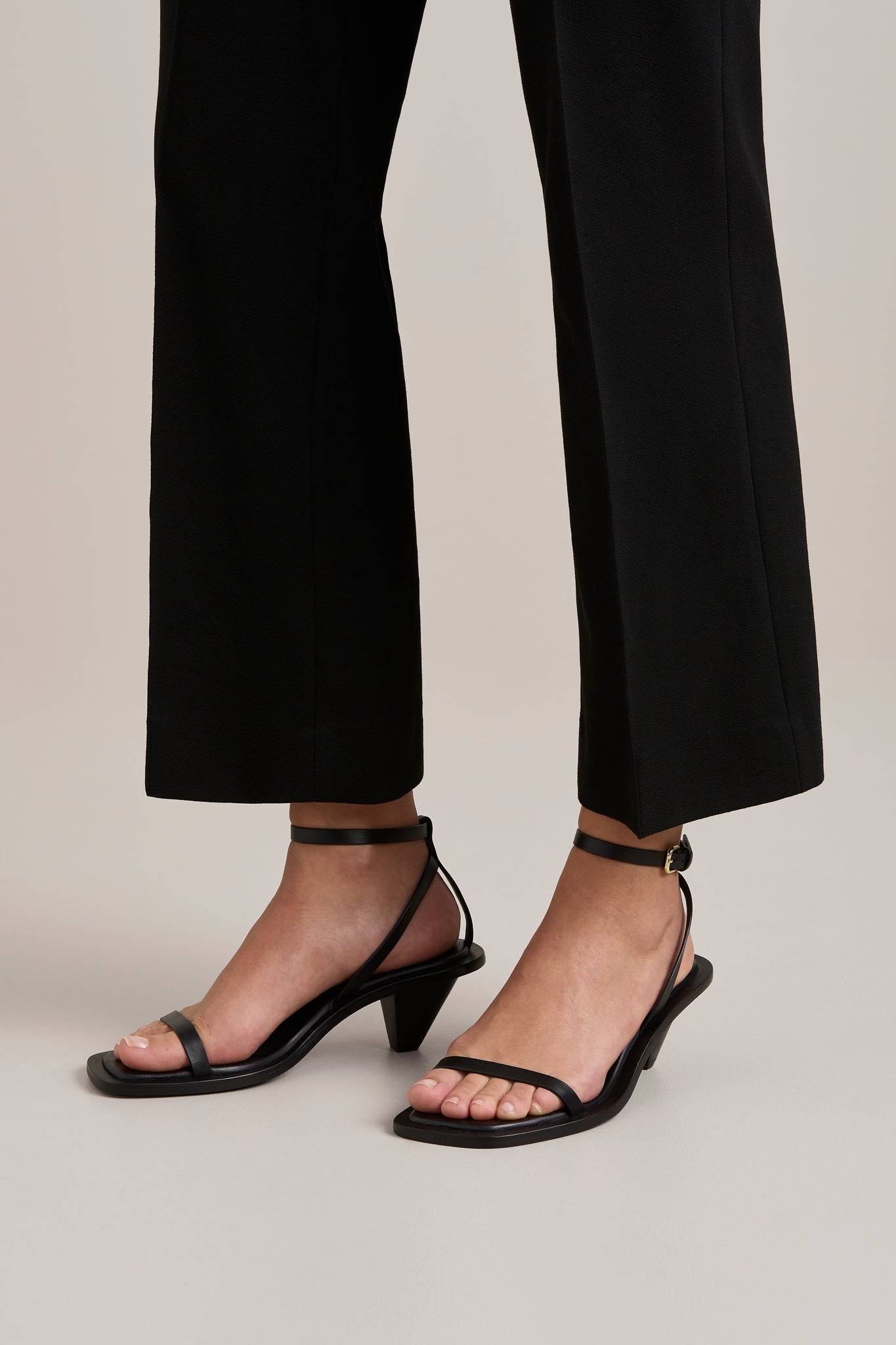 A.Emery | The Irving Heeled Sandal - Black