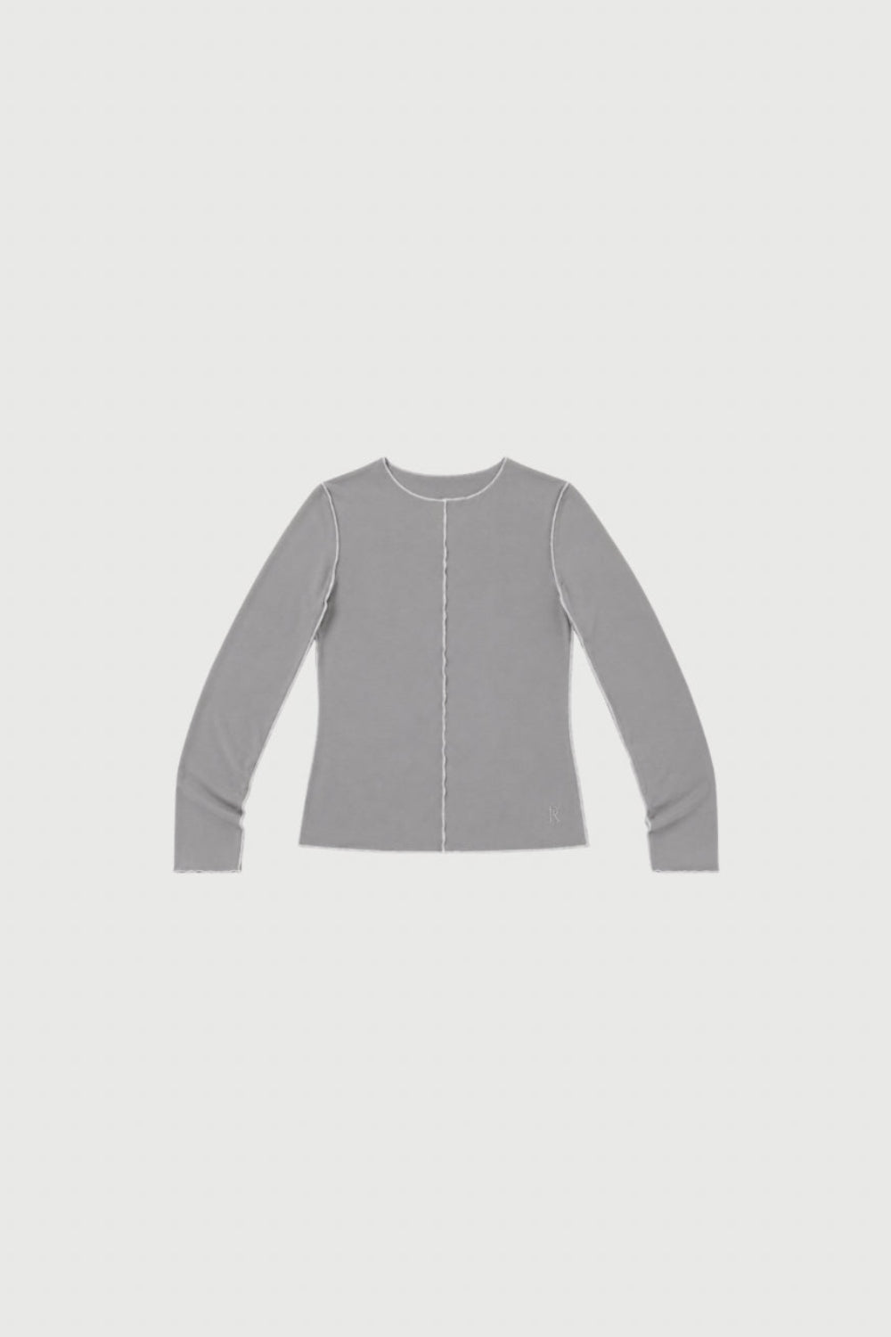 Pinky & Kamal | Inside Out Top - Pebble Grey