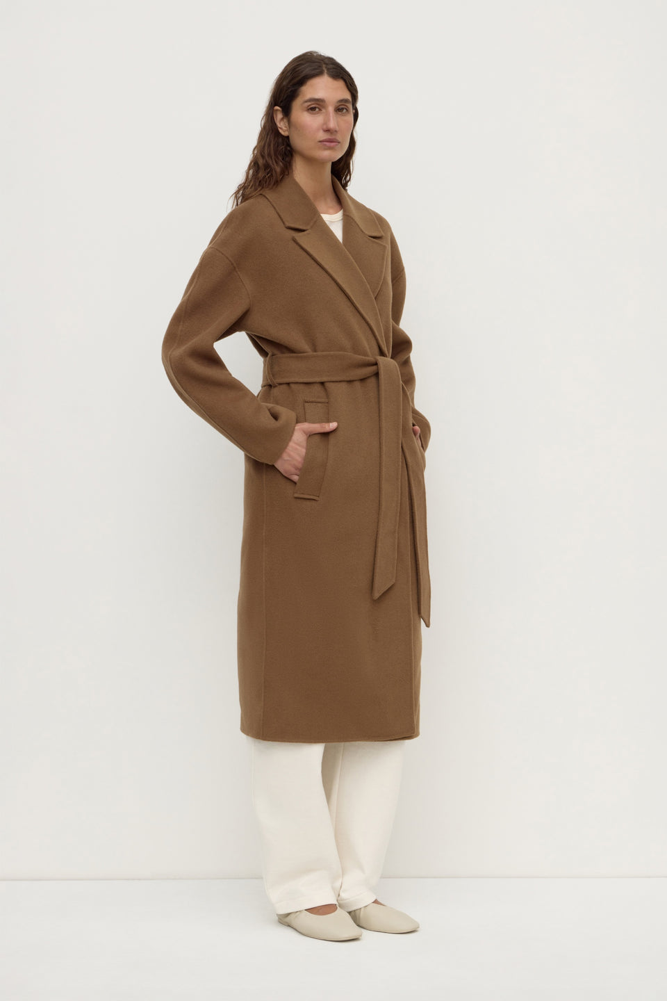 Assembly Label | Ivy Wool Coat - Oak
