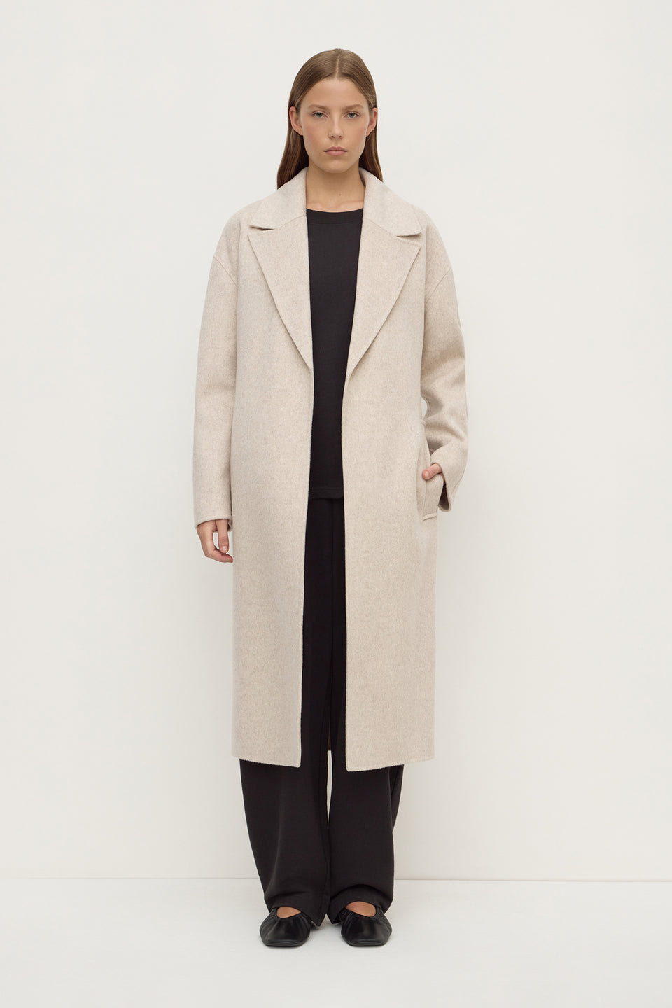 Assembly Label | Ivy Wool Coat - Oat Marle