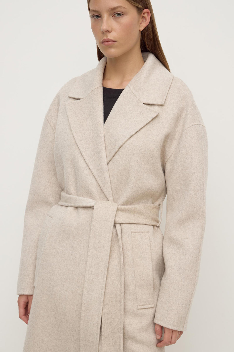 Assembly Label | Ivy Wool Coat - Oat Marle
