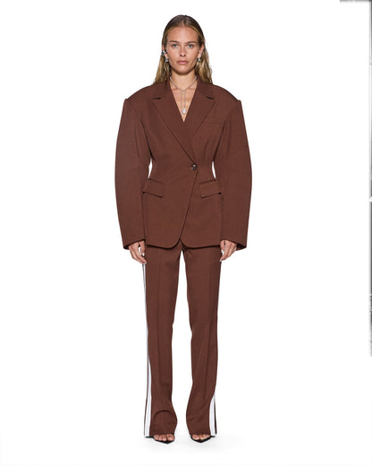 Ksubi | Dare Cinched Blazer - Chocolate