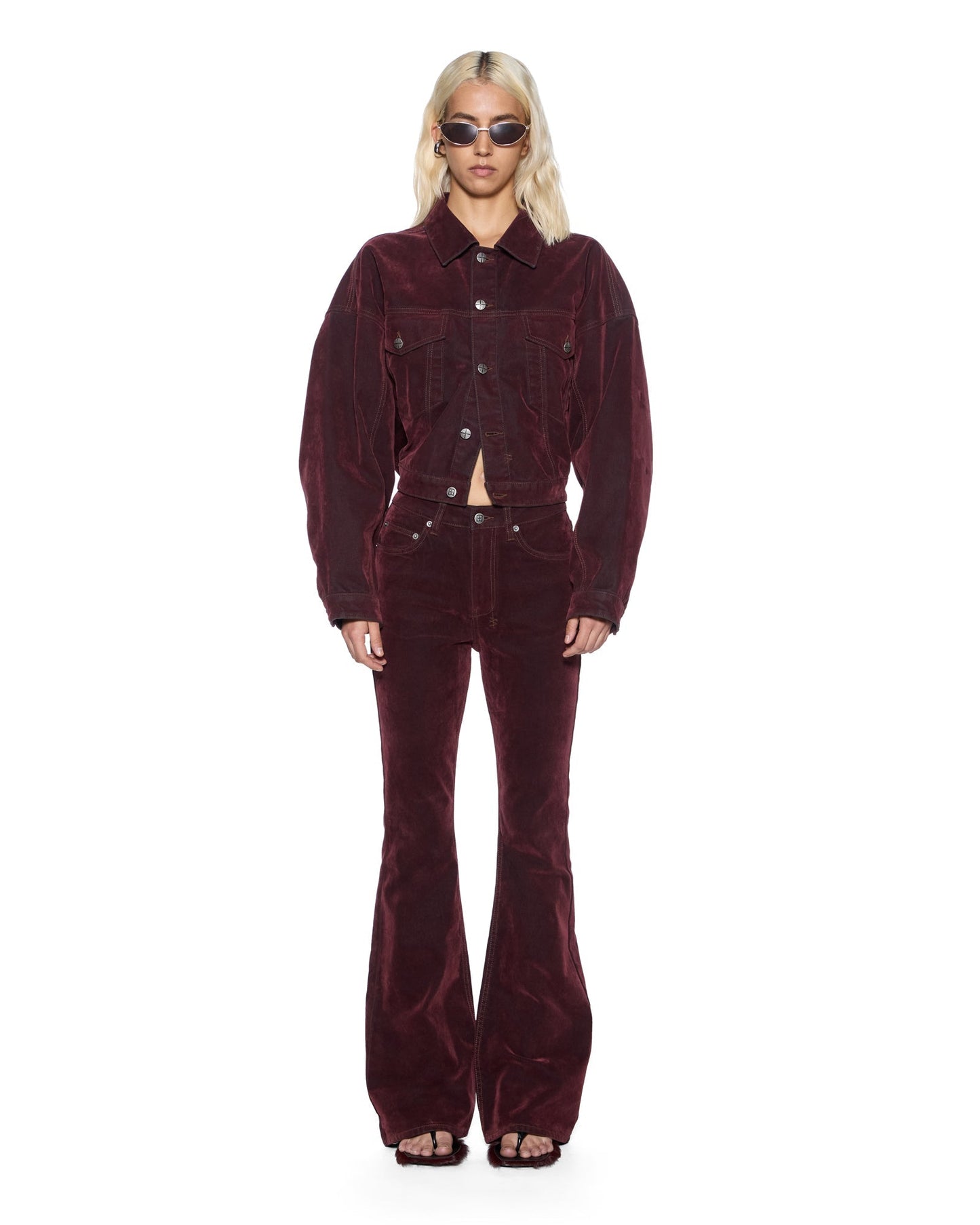 Ksubi | Relaxed Trucker Jacket - Merlot