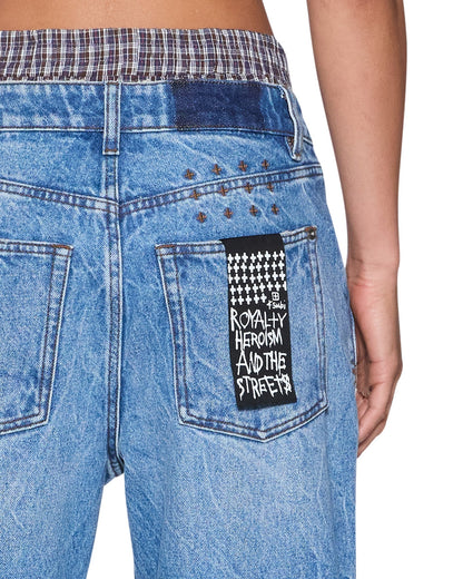 Ksubi | Low Rider Jean - Liberty Blue Plaid