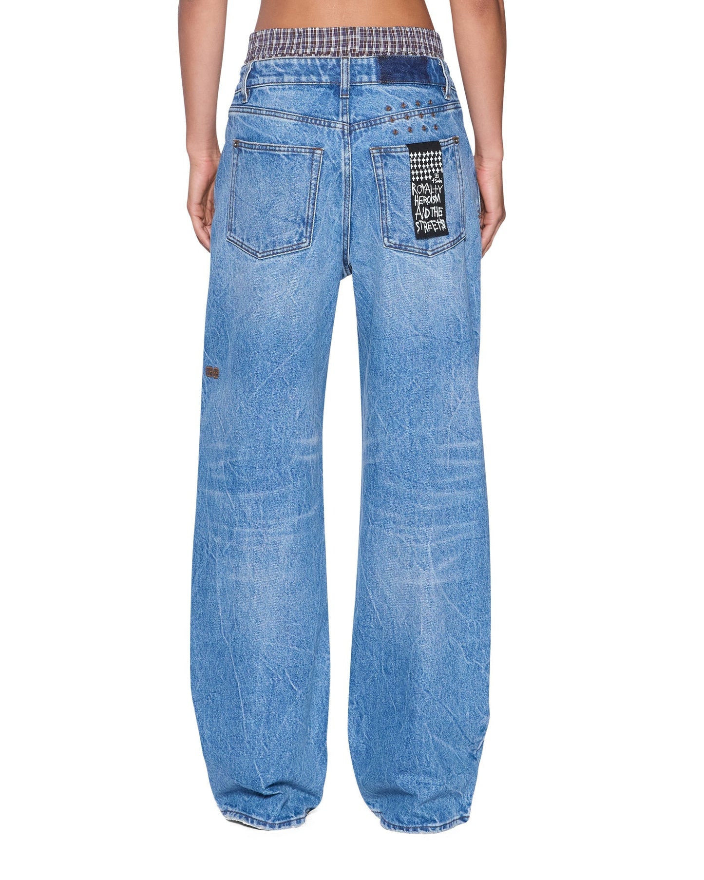 Ksubi | Low Rider Jean - Liberty Blue Plaid