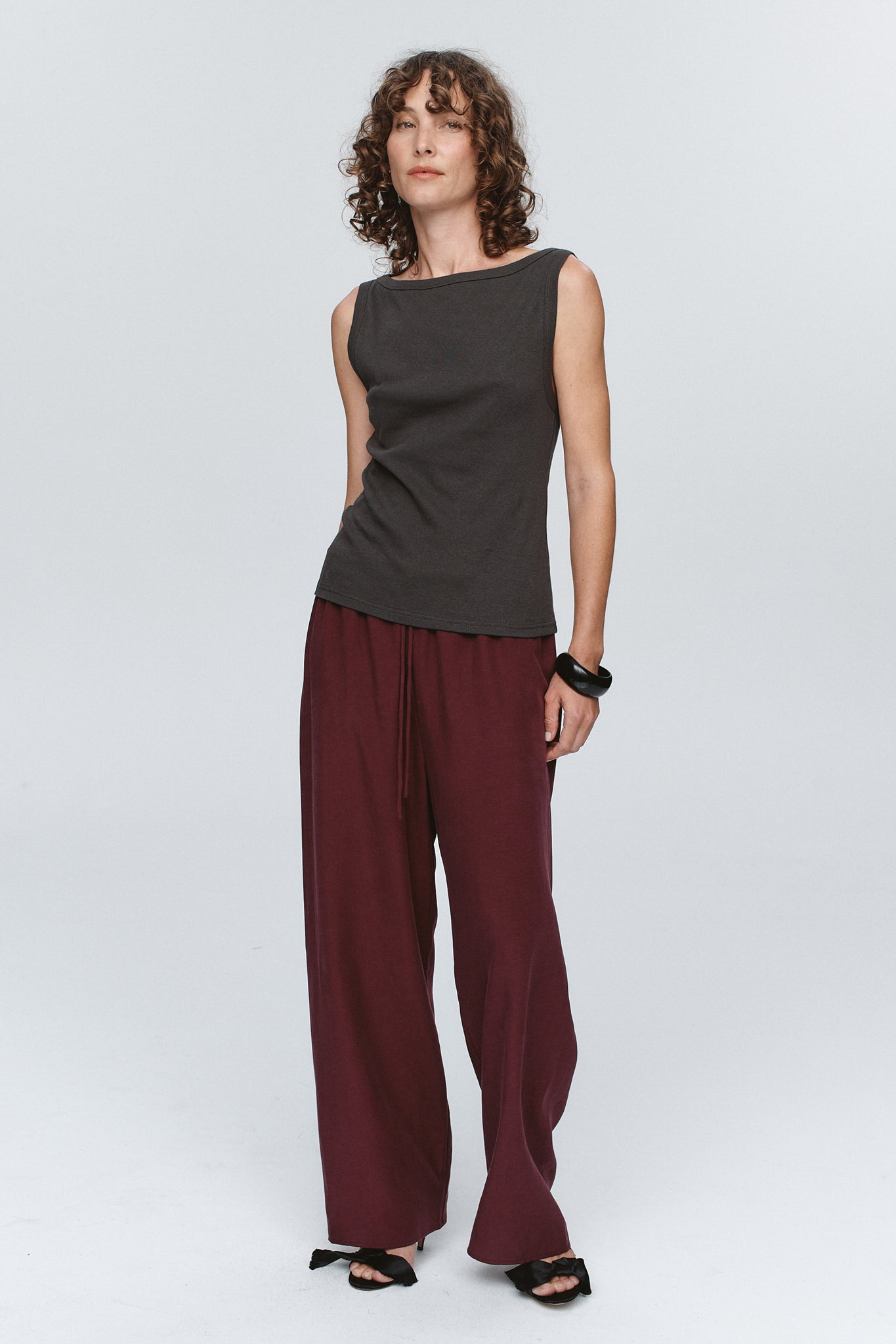 Marle | Jill Singlet - Charcoal