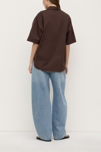 Assembly Label | Joni Short Sleeve Shirt - Ganache