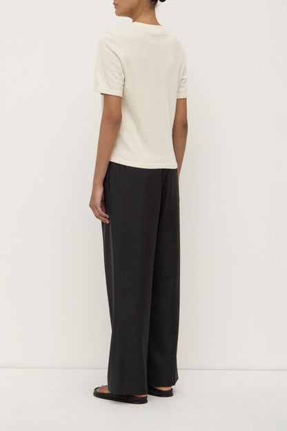 Assembly Label | June Silk Knit Tee - Cream