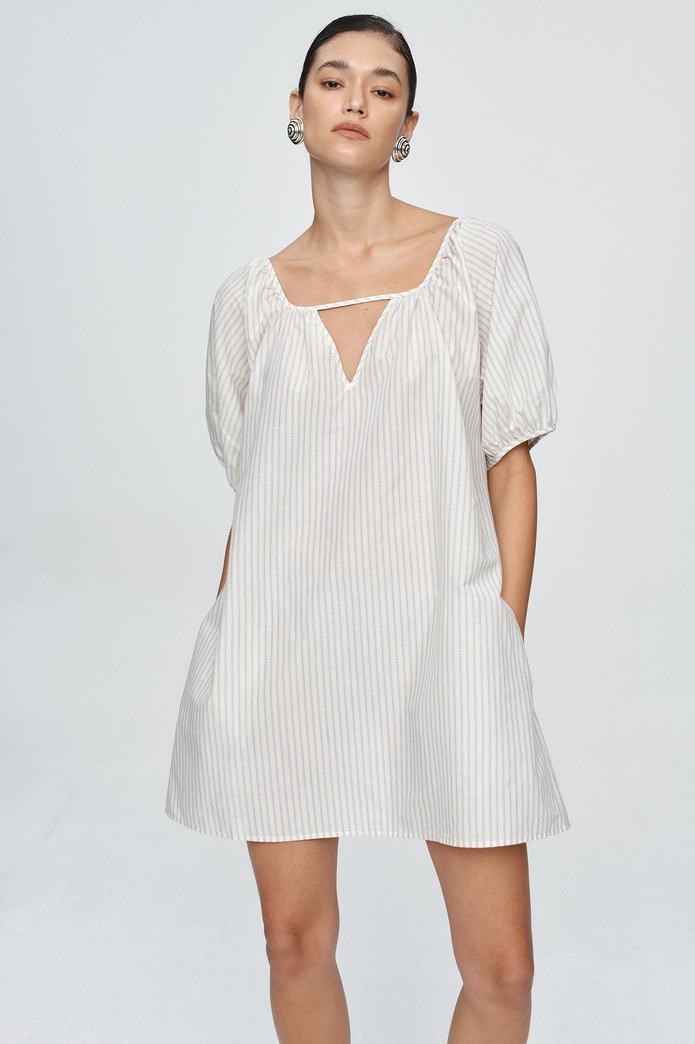 Marle | Kendra Mini Dress - Pin Stripe