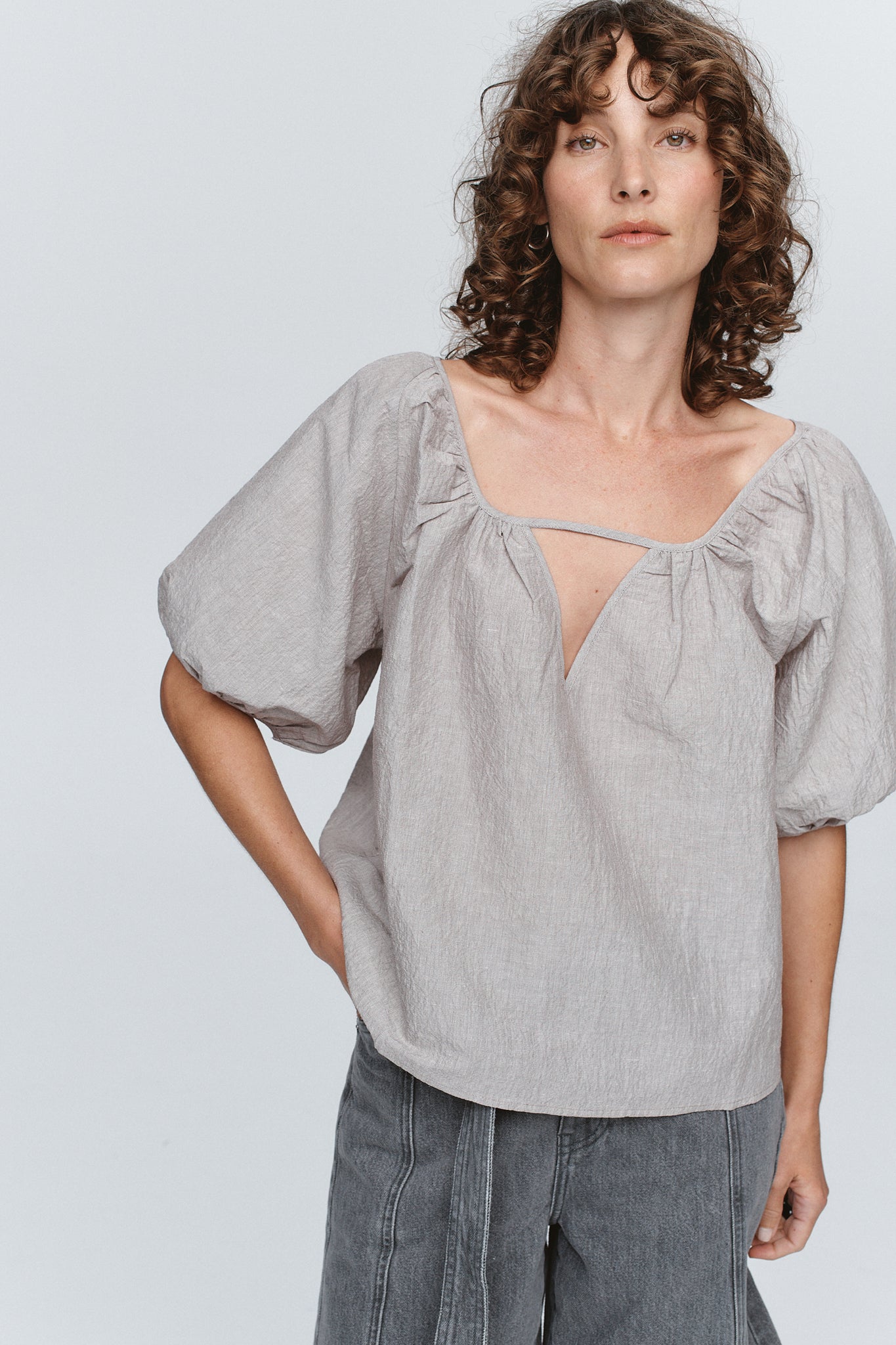 Marle | Kendra Top - Chocolate Stripe