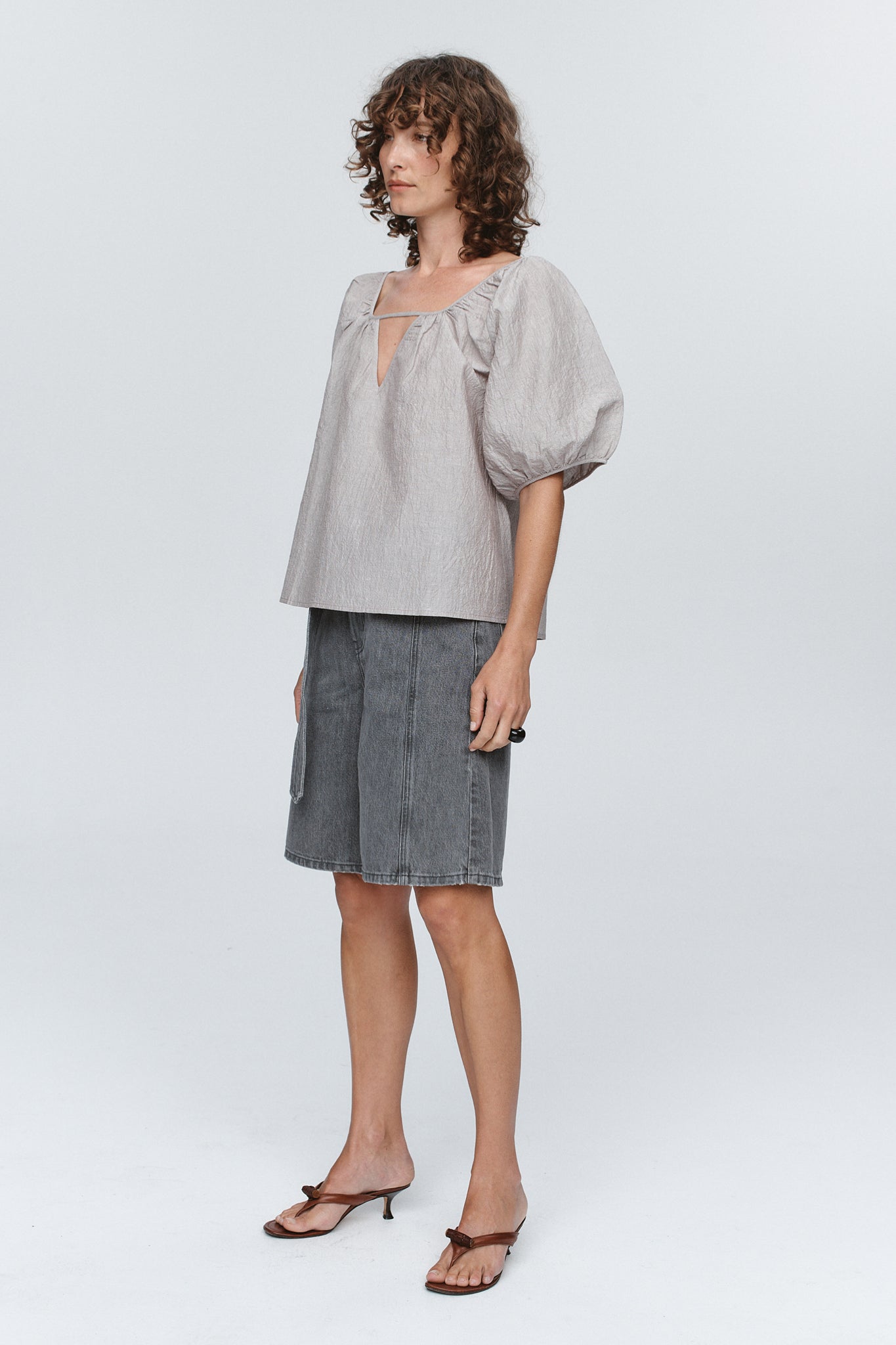 Marle | Kendra Top - Chocolate Stripe