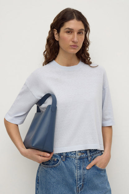 Assembly Label | Kensy Cotton Cashmere Tee - Powder Blue