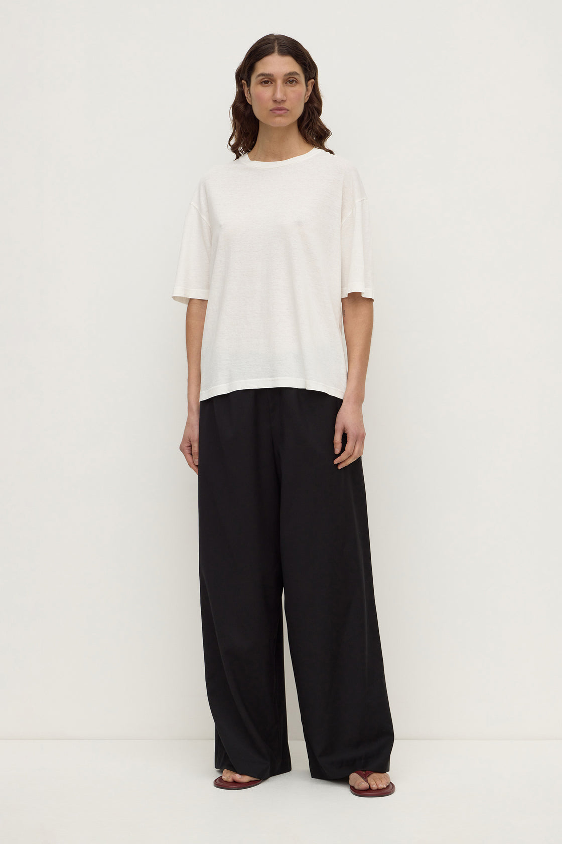 Assembly Label | Kira Cotton Hemp Tee - Antique White