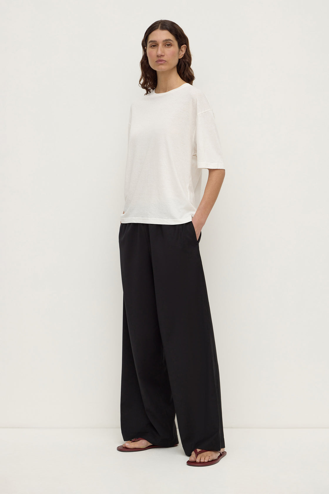 Assembly Label | Kira Cotton Hemp Tee - Antique White
