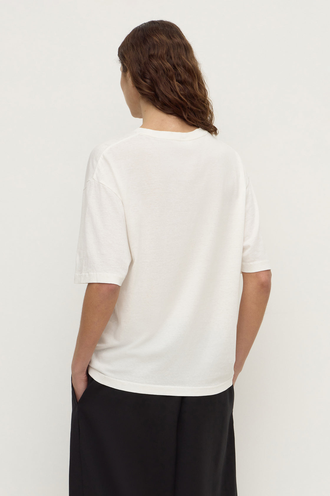 Assembly Label | Kira Cotton Hemp Tee - Antique White