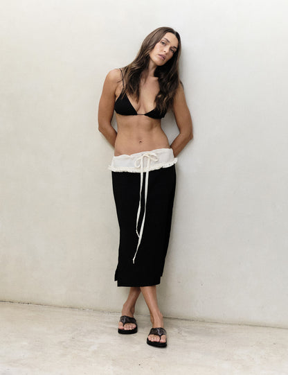 La Tribe | Knotted Thong - Black