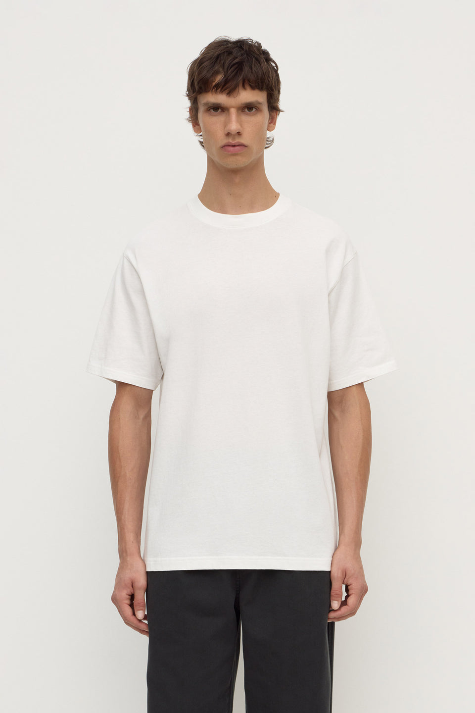 Assembly Label | Knox Organic Oversized Tee - Antique White