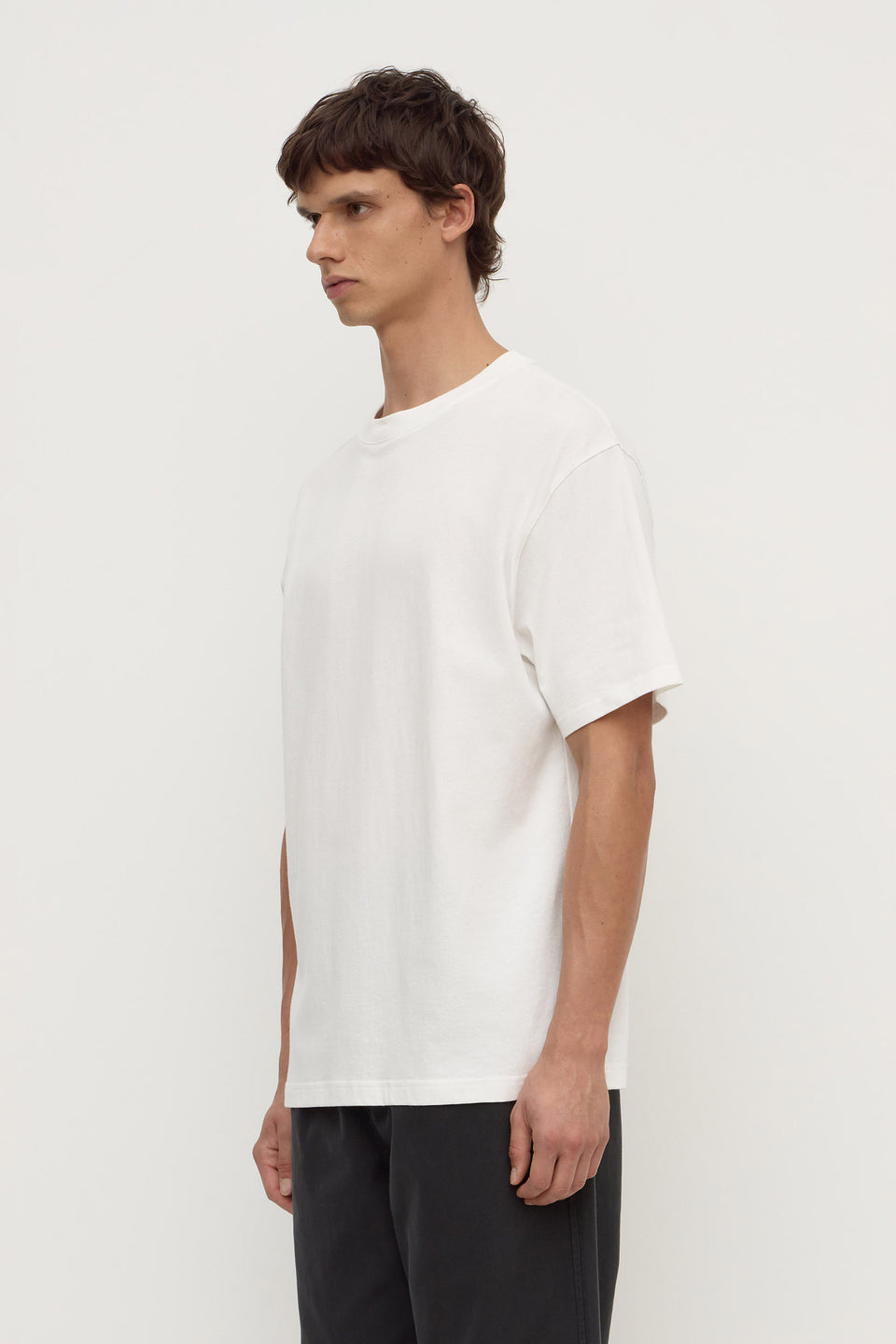 Assembly Label | Knox Organic Oversized Tee - Antique White