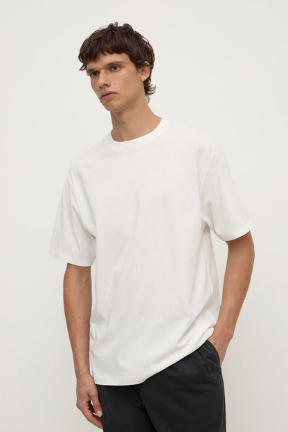 Assembly Label | Knox Organic Oversized Tee - Antique White