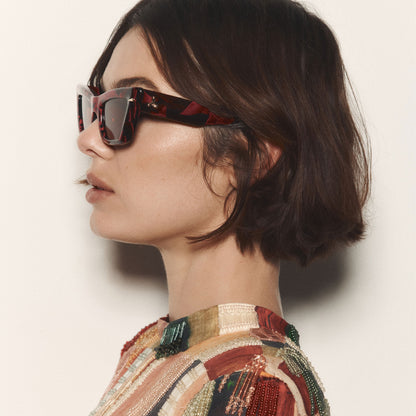 Alemais | Lucia - Burgundy Marble