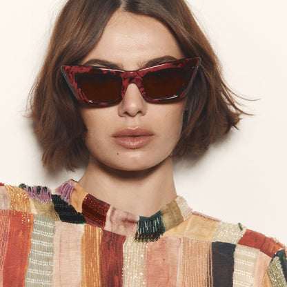 Alemais | Lucia - Burgundy Marble