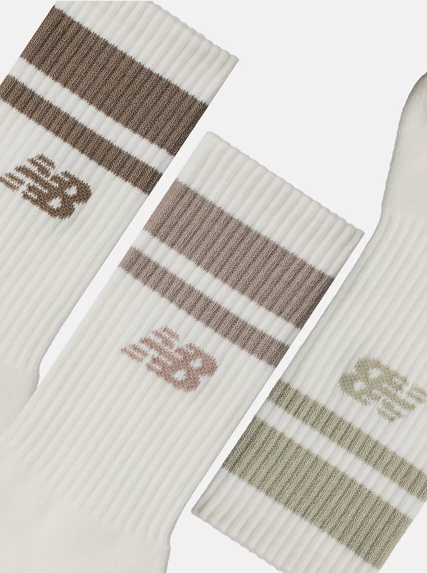 New Balance | Everyday Mid Calf 3 Pack Sock - Seasalt